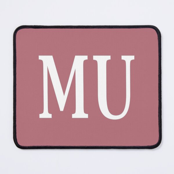 Item preview, MU Initials Monogram Elegant White Letters designed and sold by Jeallan Designs.