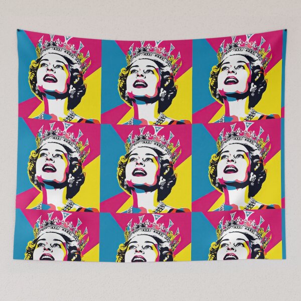 Item preview, Pop Art Queen Elizabeth II designed and sold by Inky-Spiration.