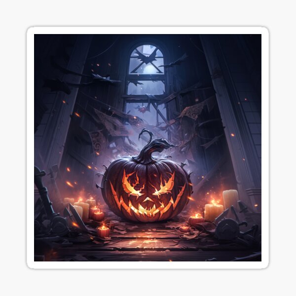 A Halloween Spooky Pumkin Sticker