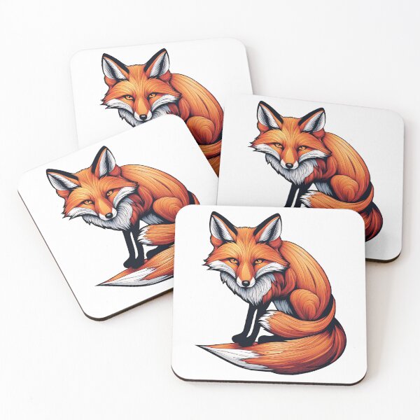 Item preview, Sitting fox designed and sold by Salimgor Hangaround Music.