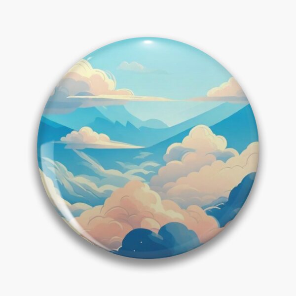 Item preview, Cute Clouds and Blue Sky, Skies of Serenity: A Tranquil Journey through the Vast Expanse of the Heavens designed and sold by NaaEchDesign ⭐⭐⭐⭐⭐.