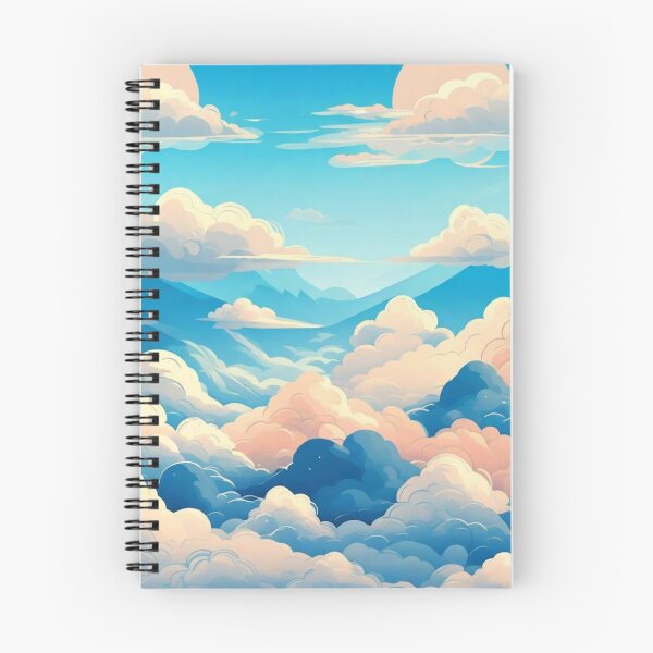 Item preview, Cute Clouds and Blue Sky, Skies of Serenity: A Tranquil Journey through the Vast Expanse of the Heavens designed and sold by NaaEchDesign ⭐⭐⭐⭐⭐.
