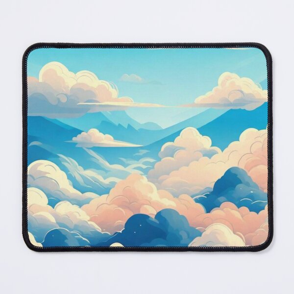 Item preview, Cute Clouds and Blue Sky, Skies of Serenity: A Tranquil Journey through the Vast Expanse of the Heavens designed and sold by NaaEchDesign ⭐⭐⭐⭐⭐.