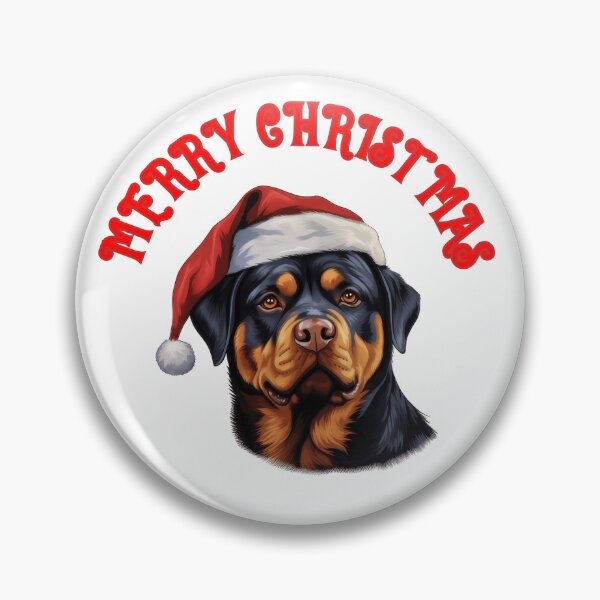 Artikelvorschau, Weihnachts-Rottweiler mit Weihnachtsmütze entworfen und verkauft von Culveays.