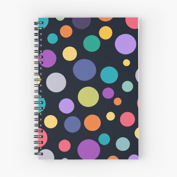 Item preview, Colorful Polka Dots on Dark Background designed and sold by DesignDrifts.