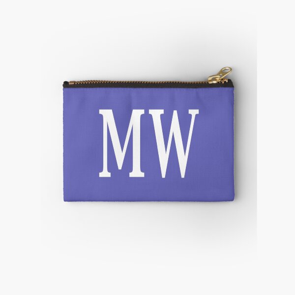 Artikelvorschau, MW-Initialen-Monogramm-elegante weiße Buchstaben entworfen und verkauft von Jeallan Designs.