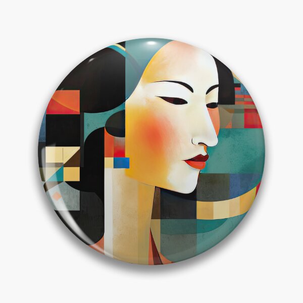 Item preview, Explore Simplistic & Minimalistic Japanese Geisha Portraits with a Majestic Touch designed and sold by ArtificialGenes.