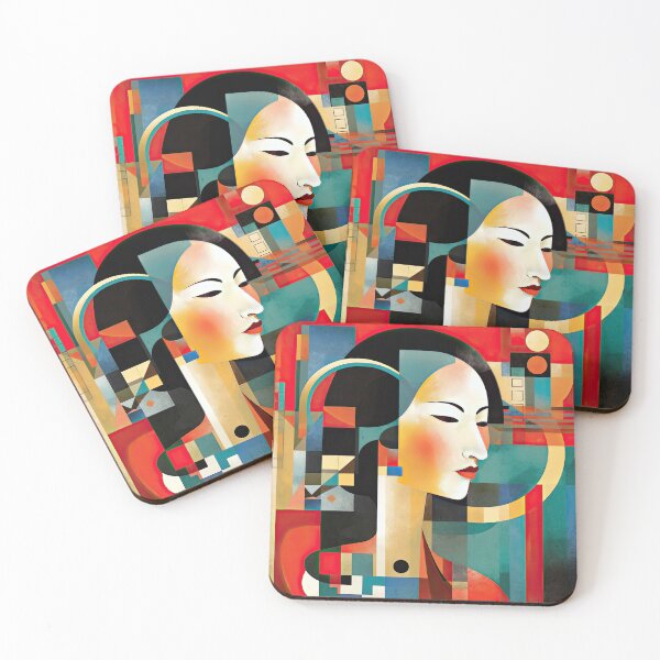 Item preview, Explore Simplistic & Minimalistic Japanese Geisha Portraits with a Majestic Touch designed and sold by ArtificialGenes.