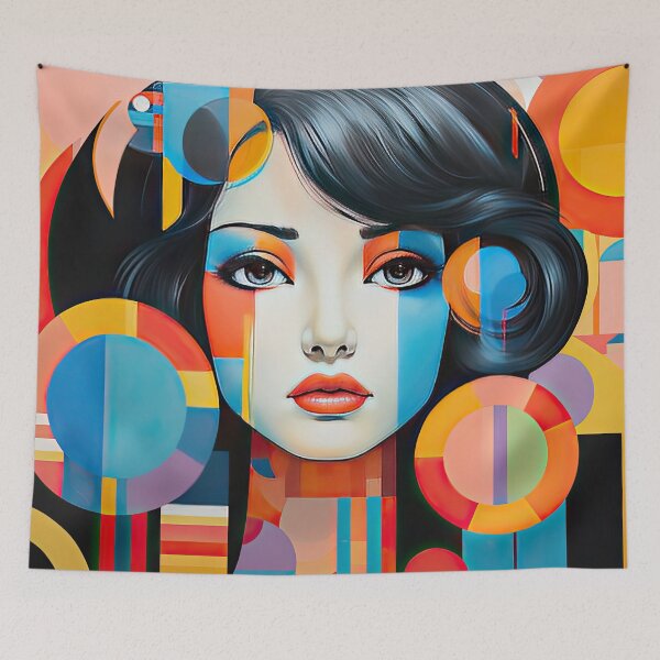 Item preview, Explore Simplistic & Minimalistic Japanese Geisha Portraits with a Majestic Touch designed and sold by ArtificialGenes.