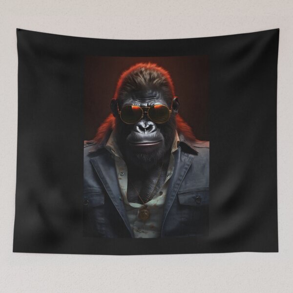 Item preview, Cool Gangster Gorilla Wearing Sunglasses designed and sold by PeteRascal.