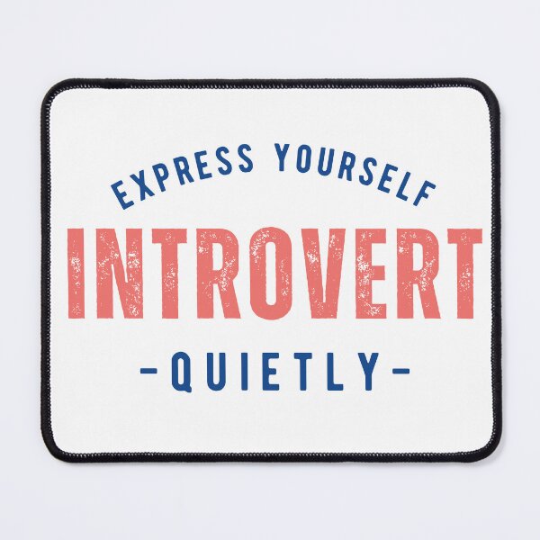 Item preview, Introvert Express Yourself Quietly logo design - Funny introvert quote designed and sold by wholigans.