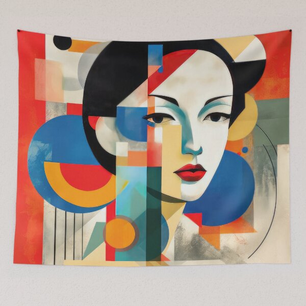 Item preview, Explore Simplistic & Minimalistic Japanese Geisha Portraits with a Majestic Touch designed and sold by ArtificialGenes.