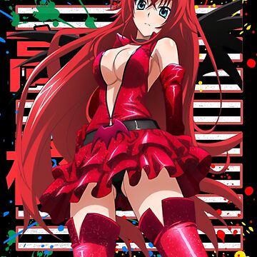 High School Funny Anime DxD Rias Gremory Retro Character Tie-Dye T-Shirt