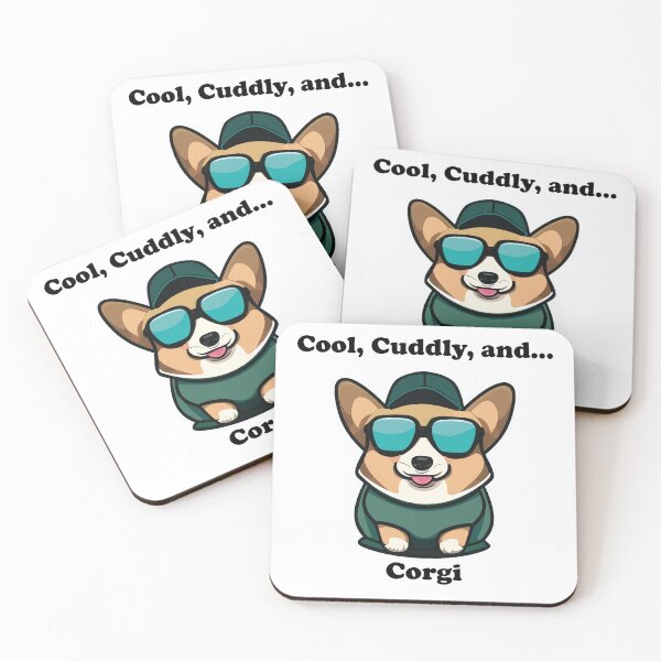 Item preview, Cool, Cuddly, and Corgi designed and sold by MCDPShop.