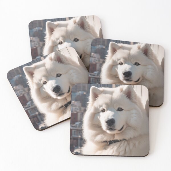 Item preview, Urban Tranquility: Samoyeds View designed and sold by Lily Summers.