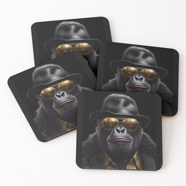 Item preview, Cool Gangster Gorilla Wearing Sunglasses designed and sold by PeteRascal.