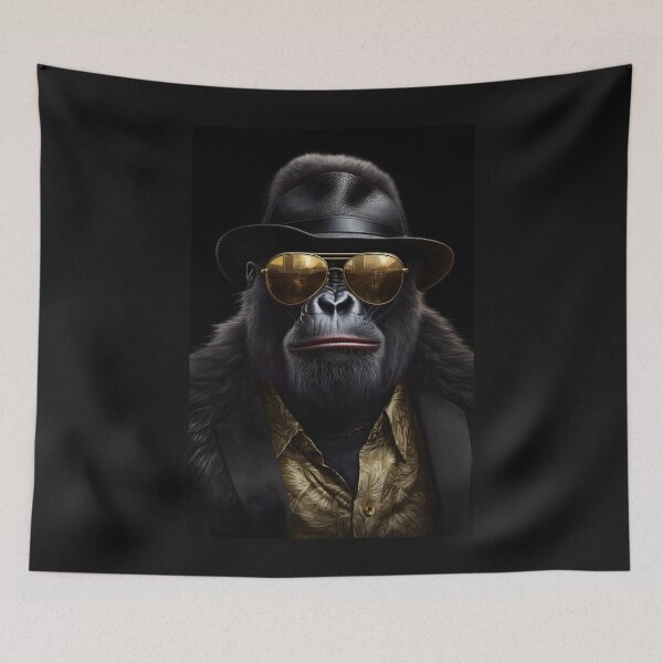 Item preview, Cool Gangster Gorilla Wearing Sunglasses designed and sold by PeteRascal.