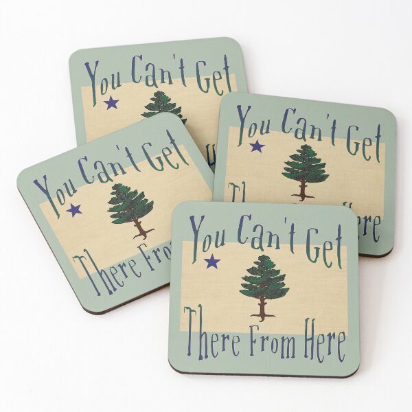 Item preview, Maine Humor with Historic 1901 Maine State Flag designed and sold by DeepTreeArts.