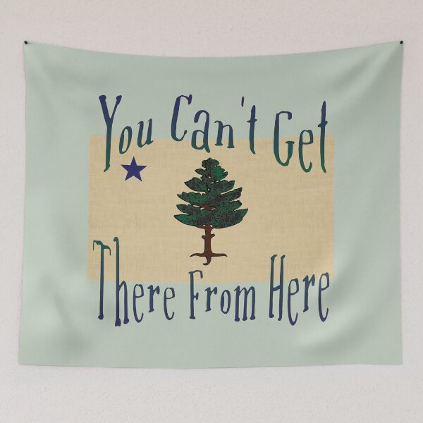 Item preview, Maine Humor with Historic 1901 Maine State Flag designed and sold by DeepTreeArts.