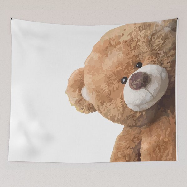 Item preview, Teddy Bear says HI! sticker designed and sold by carlarmes.