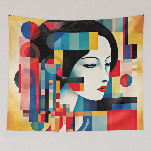 Item preview, Explore Simplistic & Minimalistic Japanese Geisha Portraits with a Majestic Touch designed and sold by ArtificialGenes.