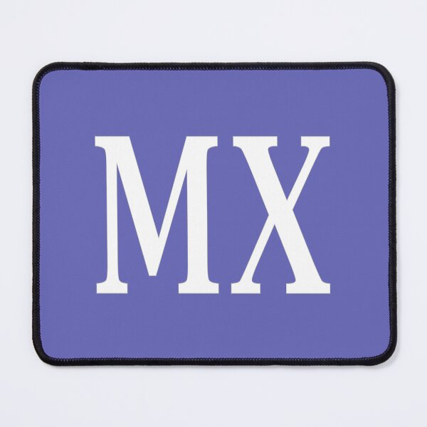Item preview, MX Initials Monogram Elegant White Letters designed and sold by Jeallan Designs.