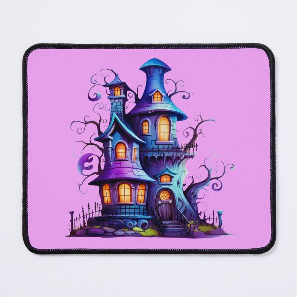 Item preview, Halloween Colorful Haunted House designed and sold by ZenEvoke.