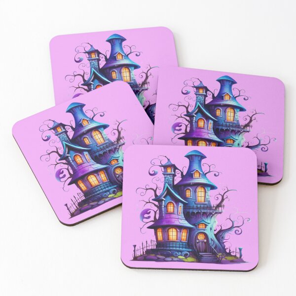 Item preview, Halloween Colorful Haunted House designed and sold by ZenEvoke.