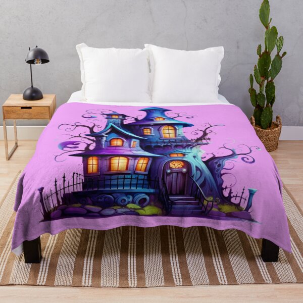 Item preview, Halloween Colorful Haunted House designed and sold by ZenEvoke.