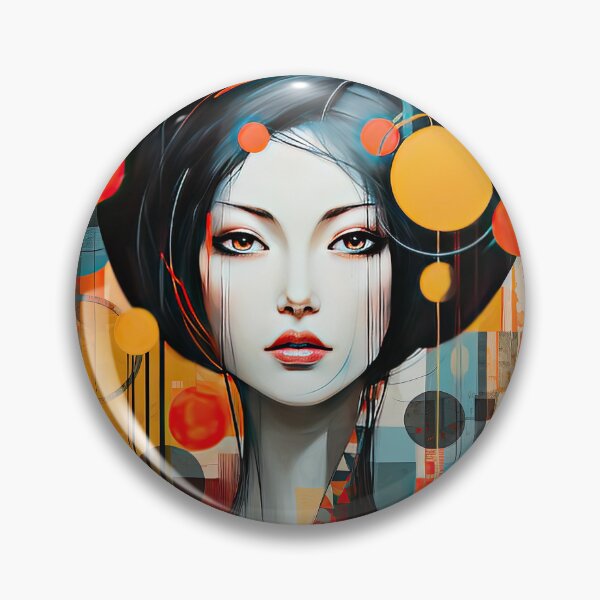 Item preview, Explore Simplistic & Minimalistic Japanese Geisha Portraits with a Majestic Touch designed and sold by ArtificialGenes.