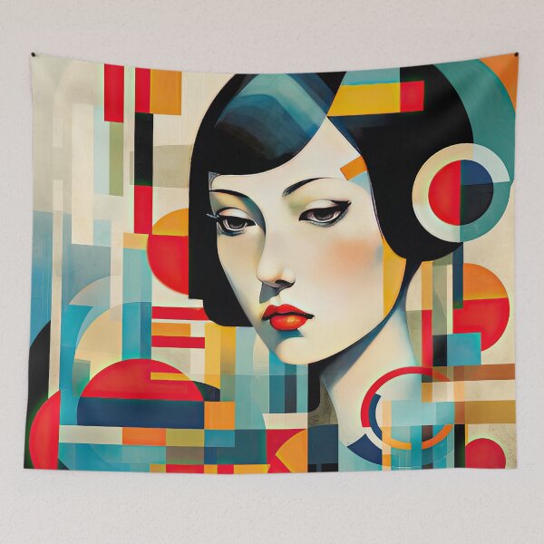 Item preview, Explore Simplistic & Minimalistic Japanese Geisha Portraits with a Majestic Touch designed and sold by ArtificialGenes.