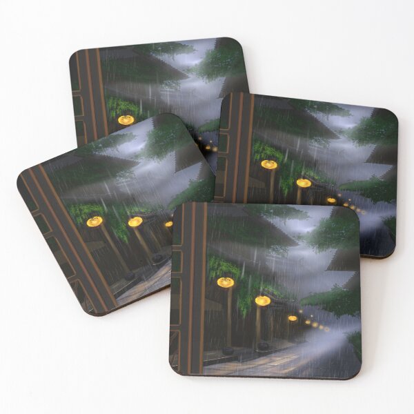 Item preview, Japan, on a rainy night designed and sold by ThouArtHow.