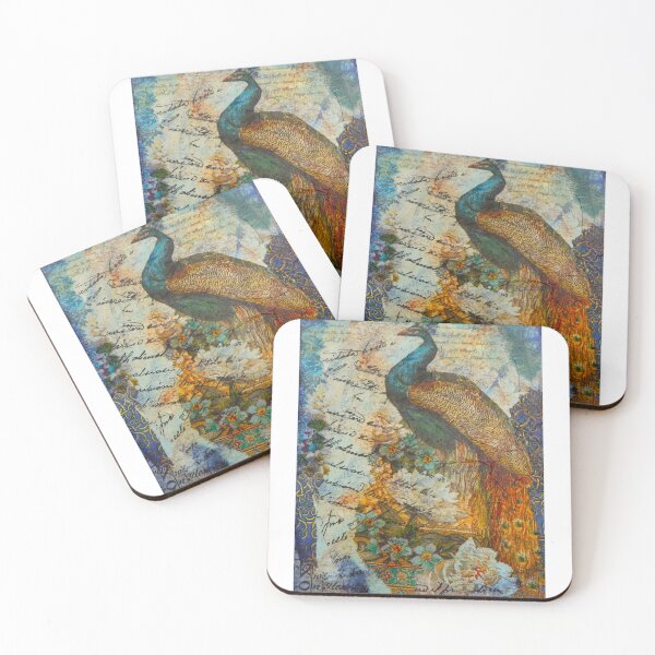 Item preview, Peacock, Collage designed and sold by Barbara McMann King.