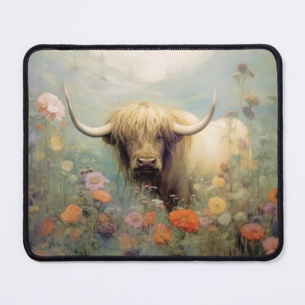 Item preview, Highland Cow in a Meadow designed and sold by Peonysunday.