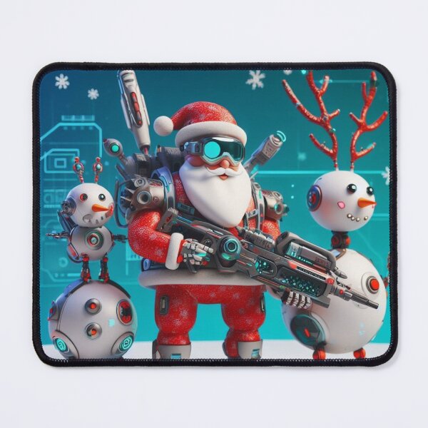 Item preview, Santa Claus, snowmen, reindeer, robots designed and sold by KICIART.