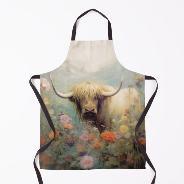 Item preview, Highland Cow in a Meadow designed and sold by Peonysunday.