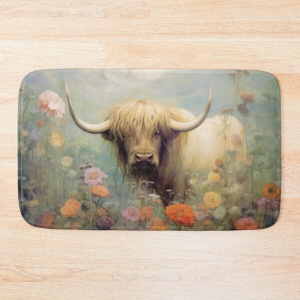 Item preview, Highland Cow in a Meadow designed and sold by Peonysunday.