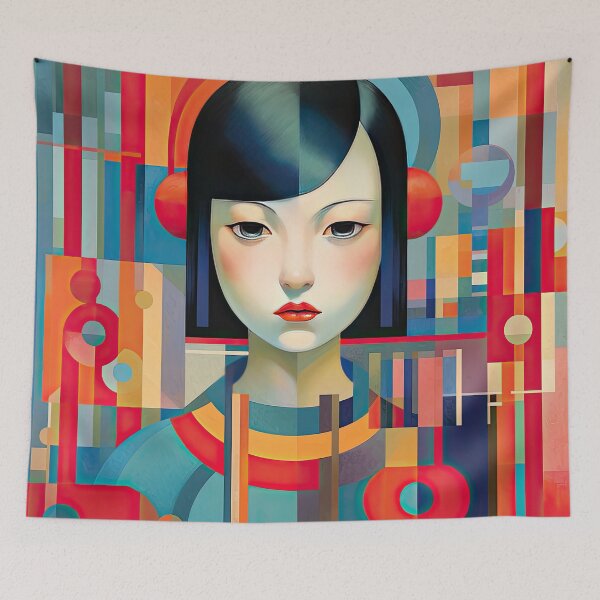 Item preview, Explore Simplistic & Minimalistic Japanese Geisha Portraits with a Majestic Touch designed and sold by ArtificialGenes.