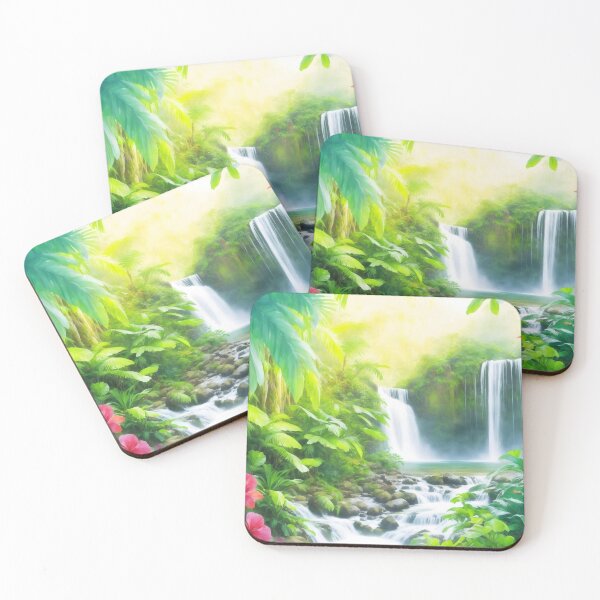 Item preview, Rainforest Waterfall flora designed and sold by AP.