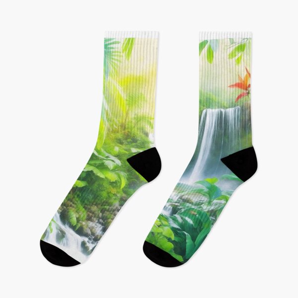 Item preview, Rainforest Waterfall flora designed and sold by AP.