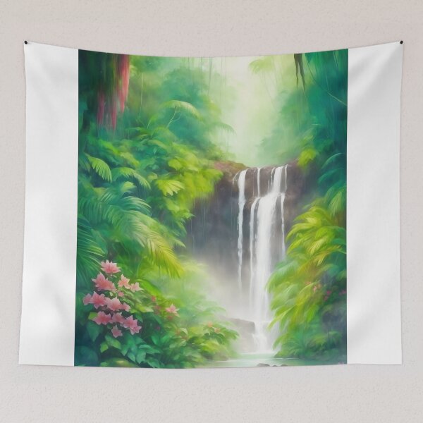 Item preview, Rainforest Waterfall flora designed and sold by AP.