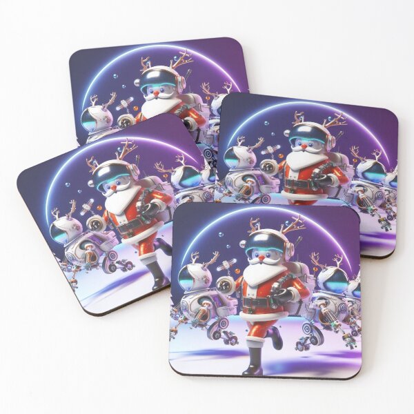 Item preview, Santa Claus, snowmen, reindeer, robots designed and sold by KICIART.