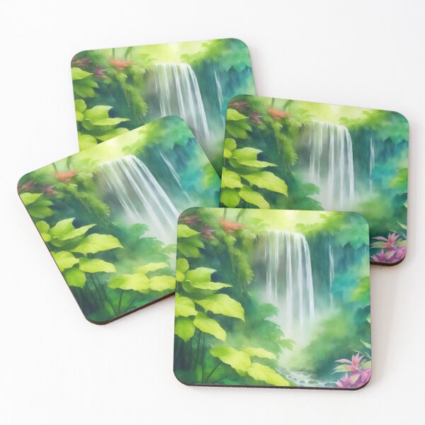 Item preview, Rainforest Waterfall flora designed and sold by AP.