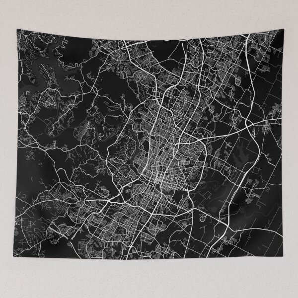 Item preview, Austin City Map of Texas, USA - Full Moon designed and sold by deMAP.