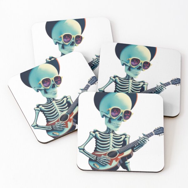 Item preview, A skeleton playing a guitar designed and sold by butter-scotchhh.
