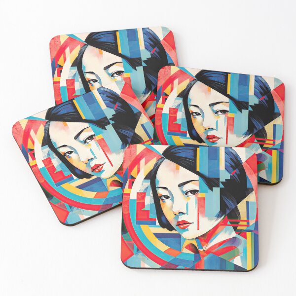 Item preview, Explore Simplistic & Minimalistic Japanese Geisha Portraits with a Majestic Touch designed and sold by ArtificialGenes.