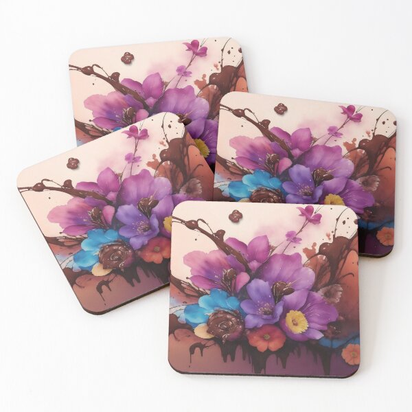 Item preview, Chocolate Fantasy flowers Splash designed and sold by AP.