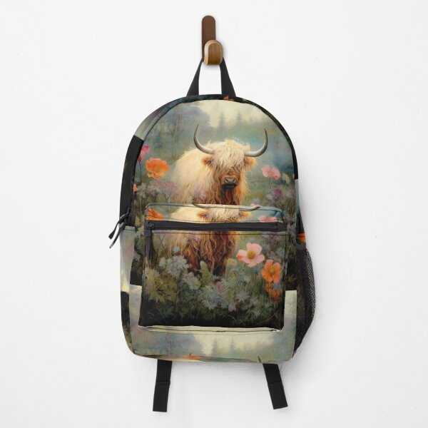 Item preview, Highland Cow in a Forest Meadow designed and sold by Peonysunday.