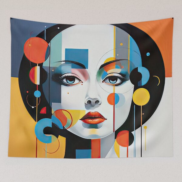 Item preview, Explore Simplistic & Minimalistic Japanese Geisha Portraits with a Majestic Touch designed and sold by ArtificialGenes.