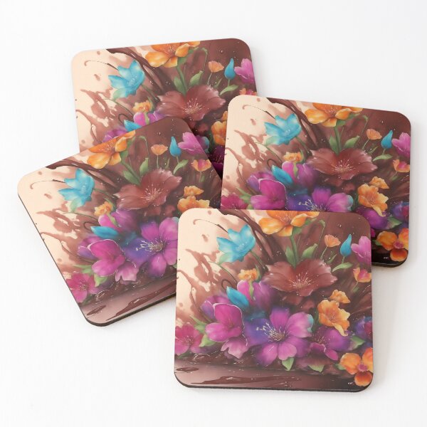 Item preview, Chocolate Fantasy flowers Splash designed and sold by AP.